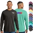 Comfort Colors® Heavyweight Ring Spun Long Sleeve Pocket Tee | https://www.bestnamebadges.com