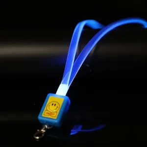 LED Light Up Neon Lanyard | https://www.bestnamebadges.com