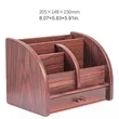Wooden Desktop Stationery Storage Stand Dressing Box | https://www.bestnamebadges.com