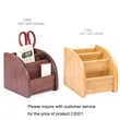 Wooden Desktop Stationery Storage Stand Dressing Box | https://www.bestnamebadges.com
