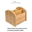 Wooden Desktop Stationery Storage Stand Dressing Box | https://www.bestnamebadges.com