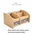 Wooden Desktop Stationery Storage Stand Dressing Box | https://www.bestnamebadges.com