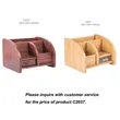 Wooden Desktop Stationery Storage Stand Dressing Box | https://www.bestnamebadges.com