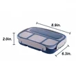 Divided Plastic Lunch Box For Students And Office Workers | https://www.bestnamebadges.com