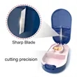 Portable Pill Splitter Pill Case with Stainless Steel Blade | https://www.bestnamebadges.com
