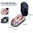 Portable Pill Splitter Pill Case with Stainless Steel Blade | https://www.bestnamebadges.com