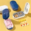 Portable Pill Splitter Pill Case with Stainless Steel Blade | https://www.bestnamebadges.com