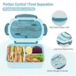 Leakproof Lunch Box with Utensils Bento Box for Kids Adults | https://www.bestnamebadges.com
