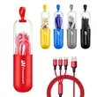 Capsule Case 3-in-1 Universal Fast Charging Cable Set | https://www.bestnamebadges.com