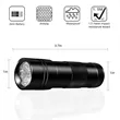 Black Light UV Flashlight 12 LED Urine Detector | https://www.bestnamebadges.com