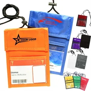 Hanging Neck Document Bag Custom Travel Passport Neckwallet