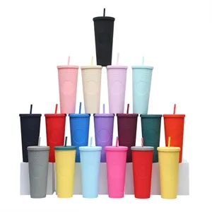 24oz Double Walled Cups Fully Studded Tumbler with Lid | https://www.bestnamebadges.com