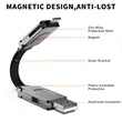 6-In-1 Portable Keychain 60W Fast Charging Cable | https://www.bestnamebadges.com