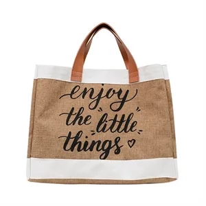Jute Boat Tote Bag