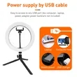 LED Desk Ring Light with Tripod Stand 10" | https://www.bestnamebadges.com