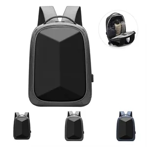 Hard shell laptop backpack