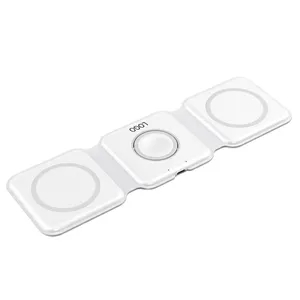 3 in 1 Foldable Magnetic Wireless Charger Dock | https://www.bestnamebadges.com