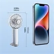 Transparent Handheld Silent Small USB Fan Outdoor With Hook | https://www.bestnamebadges.com
