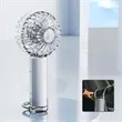 Transparent Handheld Silent Small USB Fan Outdoor With Hook | https://www.bestnamebadges.com