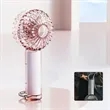 Transparent Handheld Silent Small USB Fan Outdoor With Hook | https://www.bestnamebadges.com