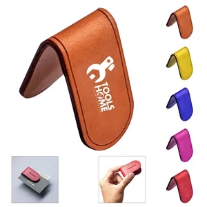 PU Leather Strong Magnetic Money Clip