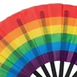 Rainbow Folding Fan | https://www.bestnamebadges.com