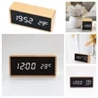 Solid Wood Carved Electronic Alarm Clock | https://www.bestnamebadges.com