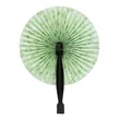 Round Plastic Handle Hand Paper Fan | https://www.bestnamebadges.com