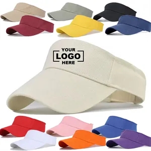 Sun Hat With Logo Print For Outdoor Protection