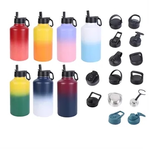 64oz Sports Insulated Water Bottle | https://www.bestnamebadges.com