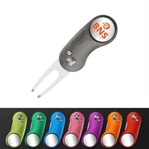 Folding Stainless Steel Golf Divot Tool for Enthusiast