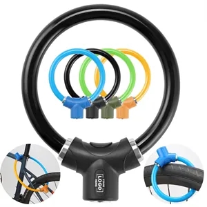 Simple Bicycle Ring Key Lock Anti-Theft Steel Cable