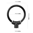 Simple Bicycle Ring Key Lock Anti-Theft Steel Cable | https://www.bestnamebadges.com