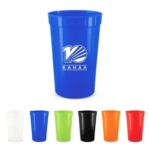 16Oz Reusable Smooth Wall Plastic Stadium Cup
