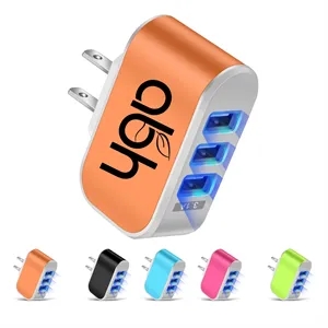 3 Port Usb Travel Charger