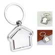 Metal Rotate House Shape Keychain | https://www.bestnamebadges.com