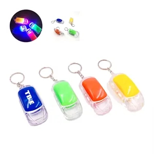 Car Shaped Led Flashlight Keychain