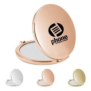 Portable Folding Compact Mirror W/ One Side 2x Magnifying