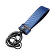 Carbon Fiber Leather Metal Car Keychain | https://www.bestnamebadges.com