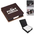 PU Leather Business Gift Sticky Note Holder For Desk | https://www.bestnamebadges.com