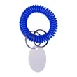 Custom Spiral Wrist Coil Keychain W/ Tag | https://www.bestnamebadges.com