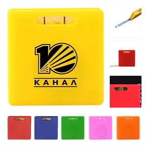 Square Level Tape Measure Keychain