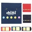 Mini Kraft Paper Cover Sticky Note Memo Pad W/ Color Sticker | https://www.bestnamebadges.com
