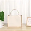 Two Tone Linen Canvas Tote Bag | https://www.bestnamebadges.com