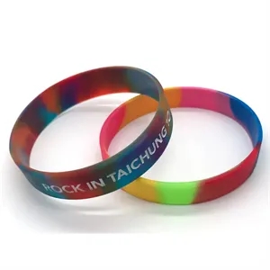 wristbands soft silicone bracelet with printing logo