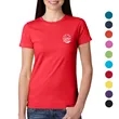 Next Level 4.3 oz. 100% Combed Cotton Ladies T-Shirts | https://www.bestnamebadges.com