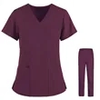 Scrubs Medical Uniform Top Pant Set | https://www.bestnamebadges.com