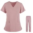 Scrubs Medical Uniform Top Pant Set | https://www.bestnamebadges.com