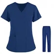 Scrubs Medical Uniform Top Pant Set | https://www.bestnamebadges.com