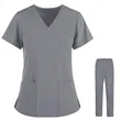 Scrubs Medical Uniform Top Pant Set | https://www.bestnamebadges.com